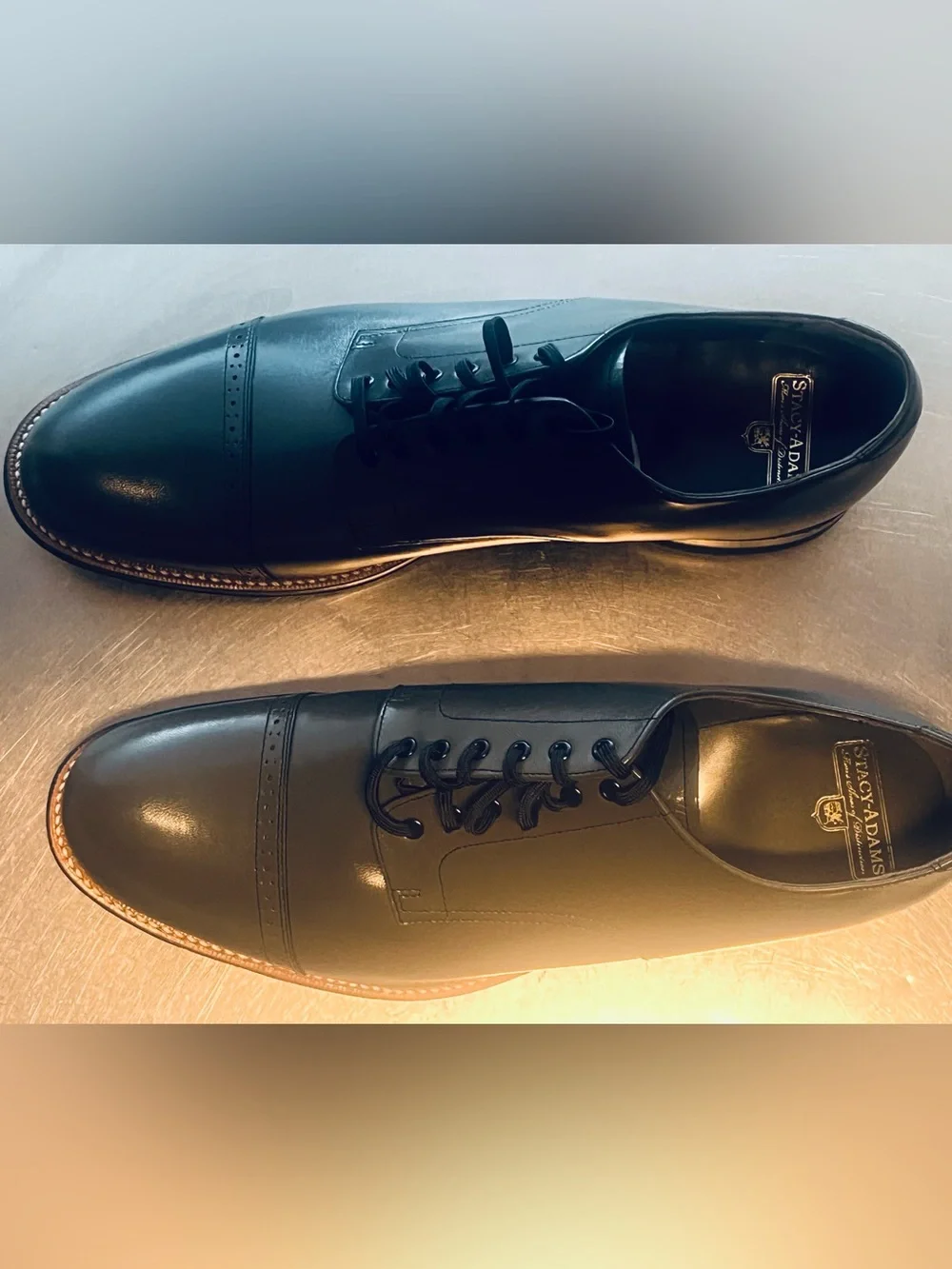 Stacy Adams Madison Cap-Toe Oxford Dress shoes Gray 12 EE wide